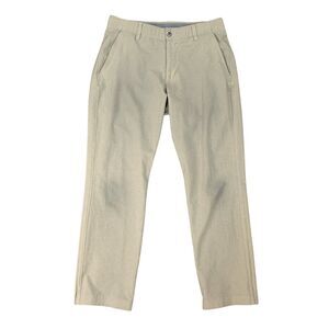 Under Armour Golf Pants Mens 32 Mushroom Beige Lightweight Performance Chino